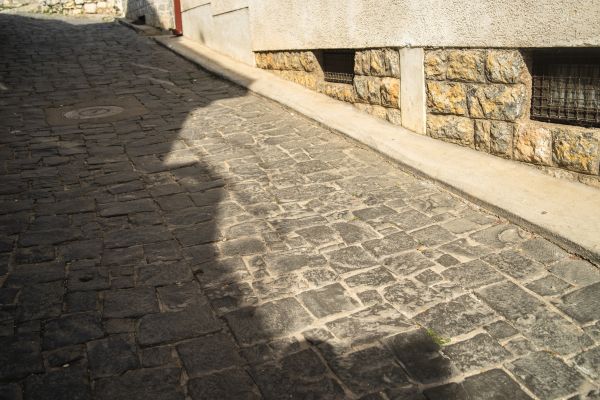 Stone Sidewalk Repair in Woodinville