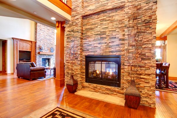 Stone Hearth Installation in Woodinville